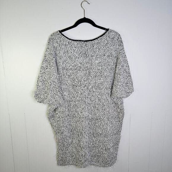 New Nine West Fuzzy Transitional Weather Tunic Top Dolman Sleeve Oversized Large - Picture 2 of 14